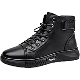 Genuine Leather Orthopedic Walking Boots, Casual & Versatile, Waterproof & Fleece-Lined, Arch Support, Non-Slip