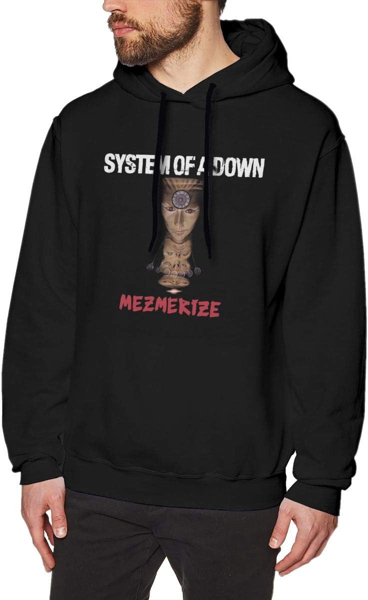 Men's System Down Mezmerize Fashion Casual Long Sleeve Hoodie Sweatshirt Top