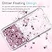 LeYi for iPhone 4S Case,iPhone 4S Liquid Case with HD Screen Protector for Girls Women, Cute Shiny Glitter Moving Quicksand Clear TPU Protective Phone Case Cover for iPhone 4/ 4S/ 4G Rose Gold
