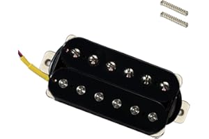 Phrilam Pro HH High output Alnico 5 6 non &6 adjustable Humbucker Bridge/52mm Pickup 16.5K for Electric Guitar, Black