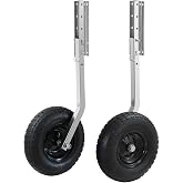 Boat Launching Wheels Boat Transom Launching Wheel Jon Boat Wheels for Inflatable &amp; Aluminum Boats with 2 Pcs Quick Release Pins
