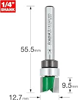 Trend C121BX1/4TC Profiler Router Cutter 12.7mm Dia 9.5mm L Tungsten Carbide view 2