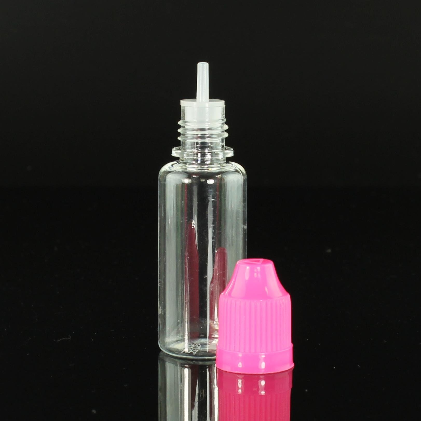 15ml Empty Plastic Childproof Cap E-juice E-liquid Dropper Bottle (5, Pink)