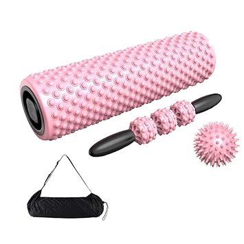 Rodillo de Espuma, Pelota Masaje+Foam Roller de Fitness para ...
