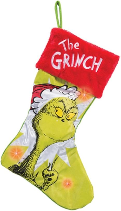 Amazon De Der Grinch Tricks Weihnachtsstrumpf Dr Seuss Wie Stole Xmas Geschenk