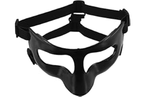 Luxshiny Plastic Face Mask for Men Adult Sports Mask Black Exercise
