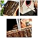 kathson Bird House for Outside Clearance Parakeet Nesting Box Wooden Houses Hanging Wood Breeding Outdoor Parrot Birdhouse Natural Aviary Cage Accessories for Lovebirds Cockatiel Finch Budgie Bluebird
