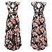 BILIKE Elegant Backless Floral Maxi Dress High Low Sexy Cocktail Party Dress