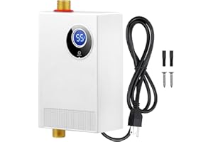 DOYXC Tankless Water Heater Electric 110V, 3000W Under Sink Instant On Demand Hot Water Heater, Portable Mini Water Heaters with Digital Display for Kitchen Bathroom RV