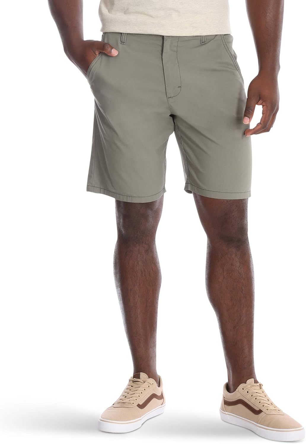 Wrangler Authentics Men's Performance Comfort Waist Flex Flat Front Short at  Men’s Clothing store
