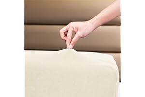 Fitted Sheet- COSMOPLUS King Fitted Sheet Only（No Flat Sheet or Pillow Shams）,4 Way Stretch Micro-Knit,Snug Fit,Wrinkle Free,for Standard Mattress and Air Bed Mattress from 8” Up to 14”,Beige