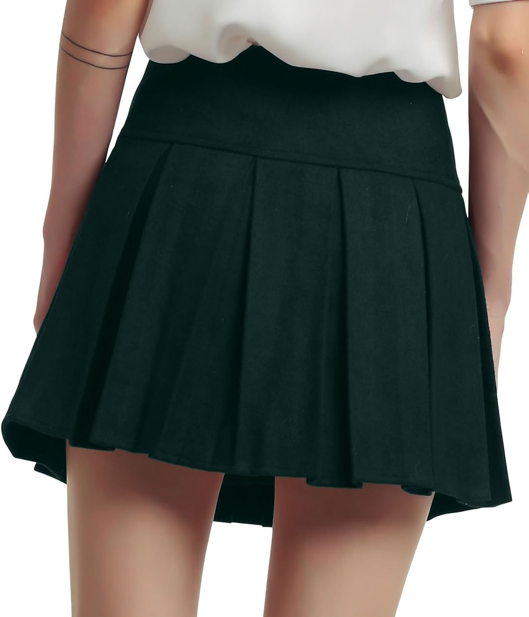 chouyatou Women's Casual Plaid High Waist A-Line Pleated Skirt at  Women’s Clothing store
