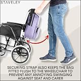 Staveley Wheelchair Bag Purple | Wheelchair Backpack Back of Chair view 5