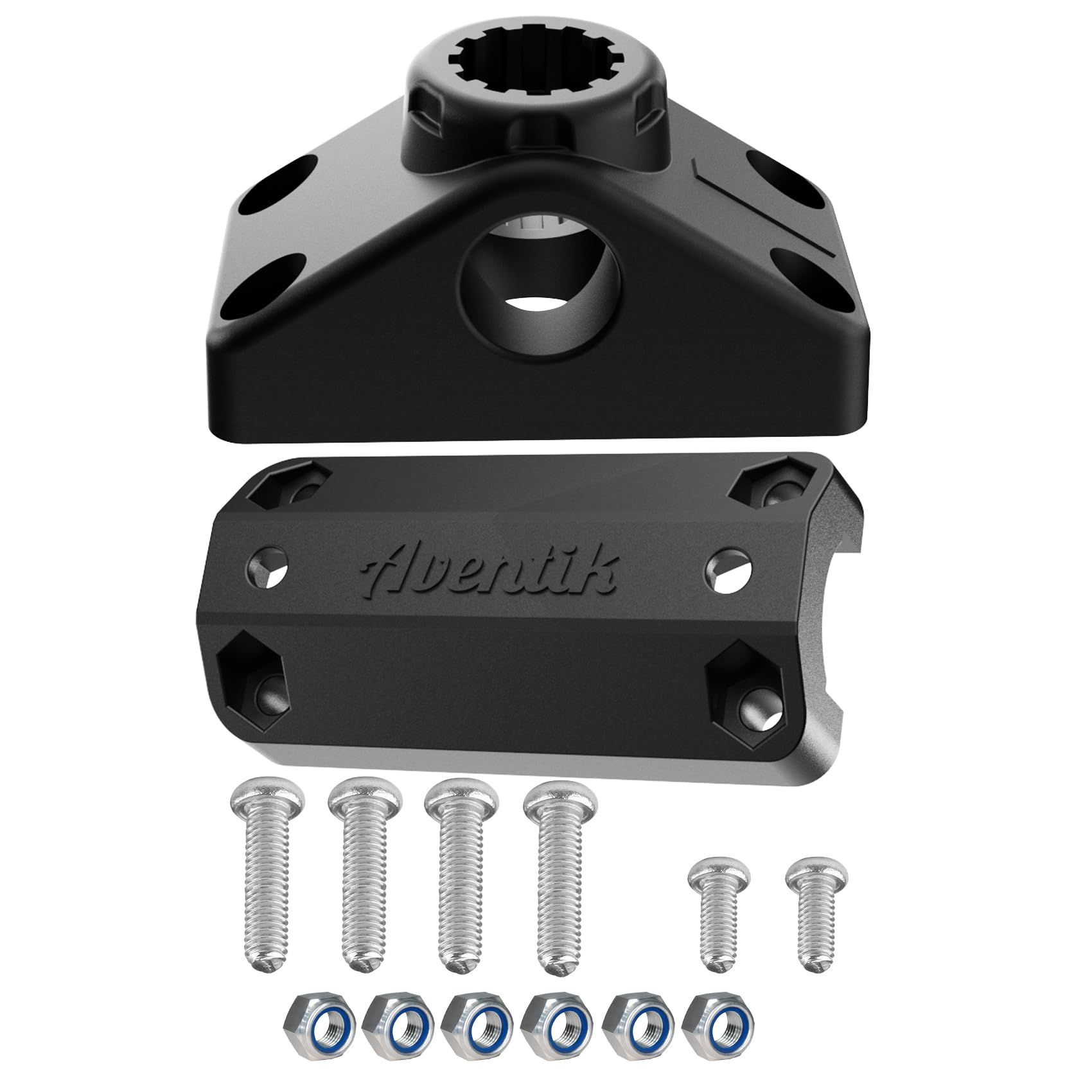 Photo 1 of Universal Rail Mount Adapter for Side Deck Mounting Bracket, Fit 7/8" & 1" Round/1" Square Rails Compatible with Scotty Accessories. (Rail Mount Adapter & Side Deck Mounting)