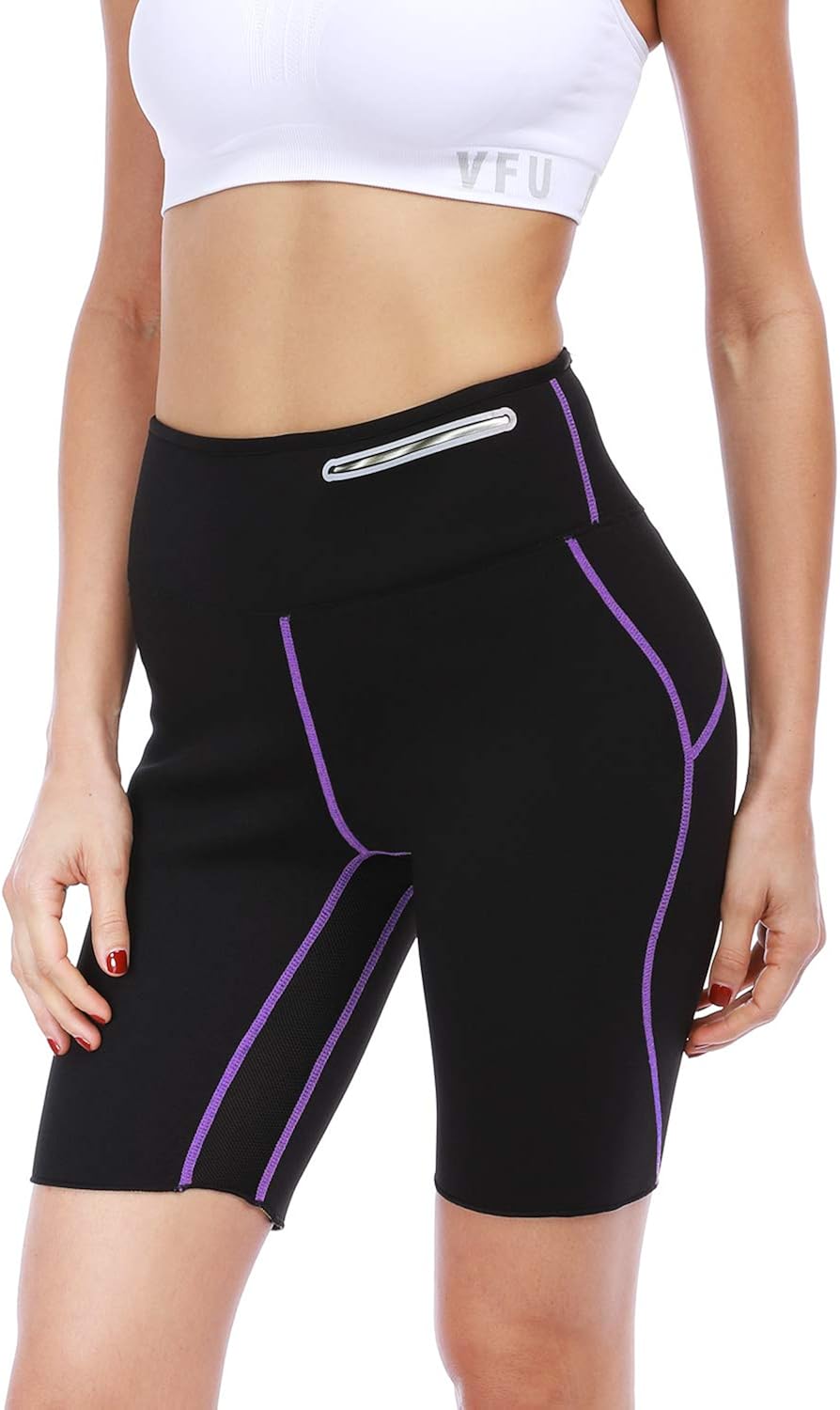 FitsT4 Women's Weight Loss Neoprene Hot Sauna Shorts