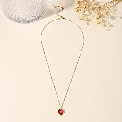Lit Wall July Birthstone Necklace, 14K Gold Plated