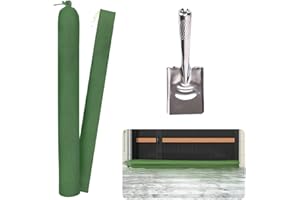 MAUKUDIR 2 Pcs Sand Bags for Flooding with Shovel, Thickened Long Canvas Sand Bags 6' x 6'' Water Barrier with Elastic Band, Reusable Sandbags for Flooding Garage Door Flood Control Hurricane in Rainy Season