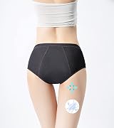 ZVZK Period Pants Heavy Flow 30ML Absorbent Women Leak Proof Panty S Pack of 3 view 2
