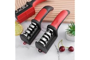 4-in-1 Kitchen Knife Sharpener – Professional 4-Stage Sharpening System, Stainless Steel Built, Ergonomic Grip – Quick & Easy