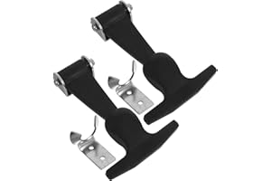 KICHOUSE 2pcs Stainless Steel Adjustable T-Handle Hasp Latch Locking Mechanism for Tool Box Vehicle Engine