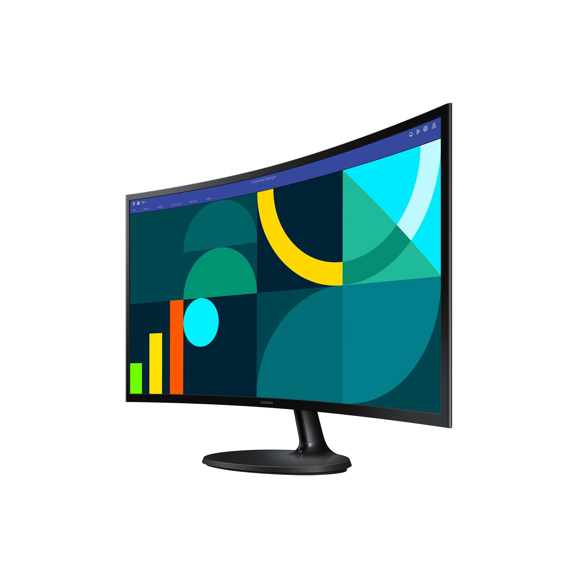Samsung S36GD Essential Curved Monitor 27 Zoll, PC-Bildschirm mit VA-Panel, Full HD-Auflösung, 4 ms Reaktionszeit, Bildwiederholrate 100 Hz, Eco Saving Plus, Flicker Free, Schwarz, S27D364GAU