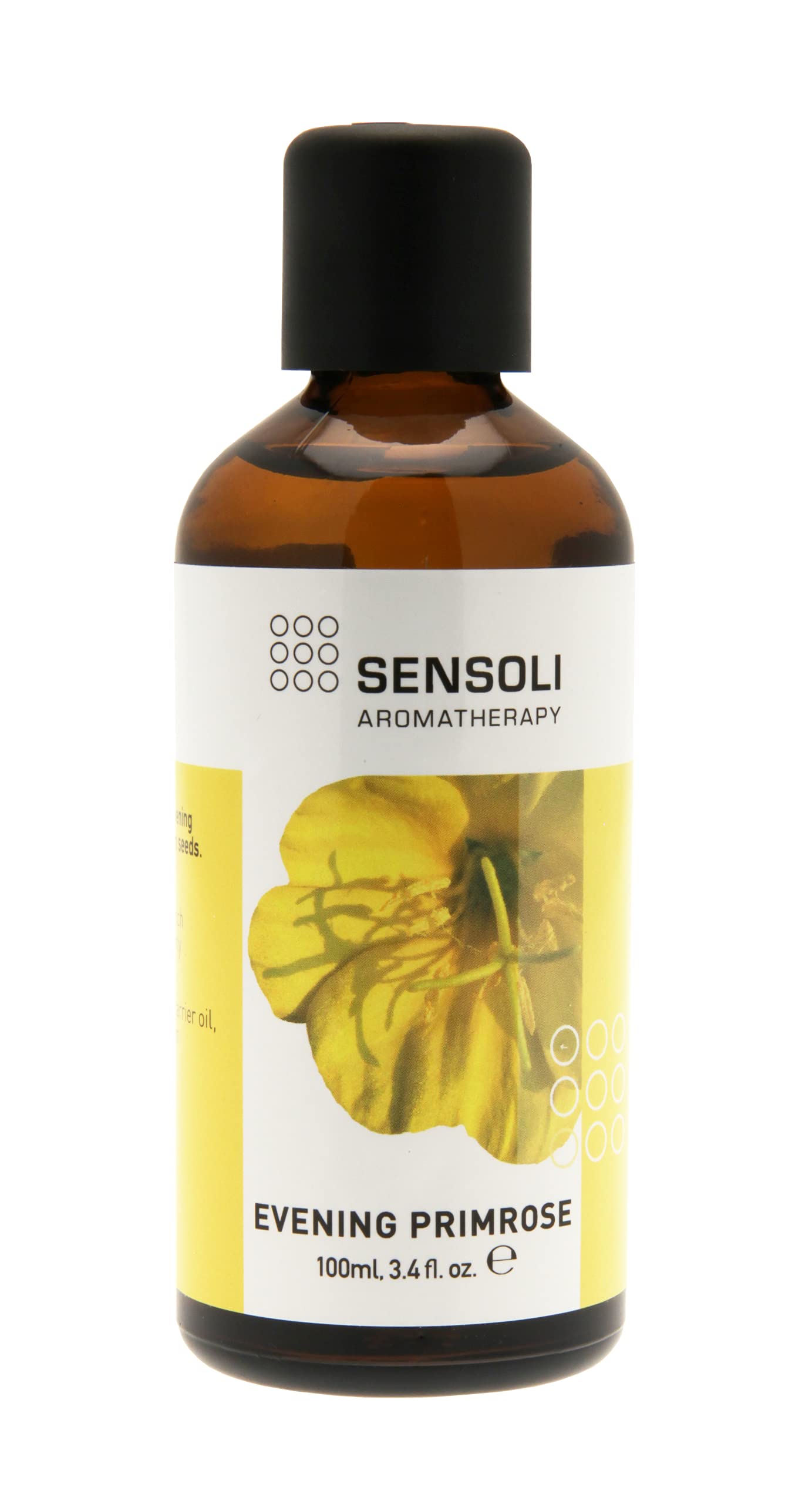 SENSOLI Carrier Massage Oil 100ml - Natural Unscented Moisturising Oil for Hair and Skin Care (100ml, Evening Primrose)