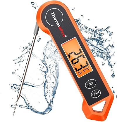 ThermoPro TP19H Digital Meat Thermometer Ambidextrous Backlit Waterproof 1s Read