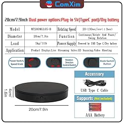 Rotating Display Stand with Type-C Power