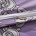 Duvet Cover Set 3-pieces bedding sets Full Queen Size Microfiber , Purple Floral Lavender Boho Bohemia Exotic Patterns Floral Design,Without Comforter (Full/Queen, (1Duvet Cover+2Pillowcases)#02)