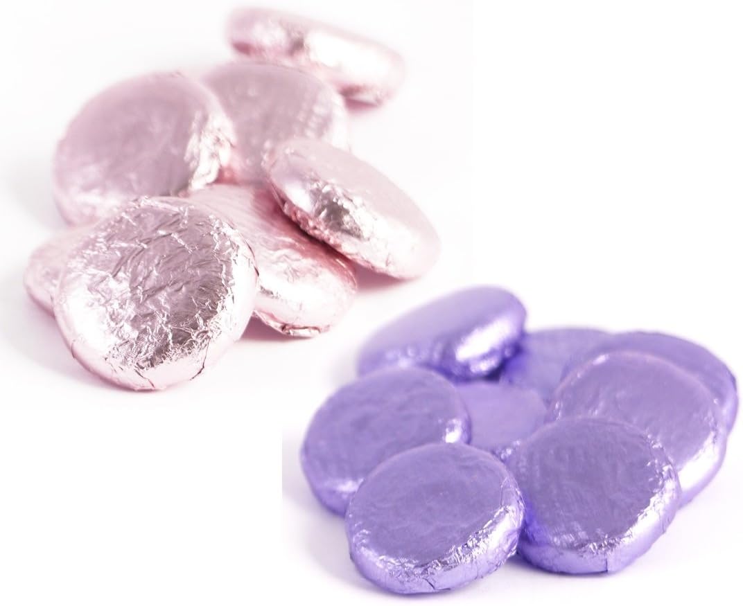 Rose & Violet Cremes Pink Lilac Foiled - Fondant Creams by Whitakers Chocolates (Pack Size: 200g)