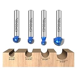 MNA Core Box Router Bit 4 Pcs Set, 1/4 Inch