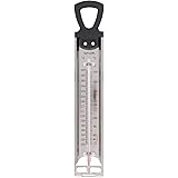 Taylor Precision Products Stainless Steel Candy Deep Fry Food Cooking Kitchen Thermometer, 12 Inches