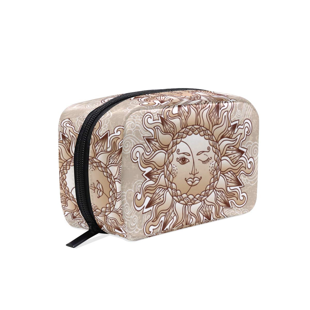 Cosmetic Bag Stylized Sun Moon Toiletry Bag Portable Travel Organizer Makeup Storage Pouch Skincare Kit Pouch for Women