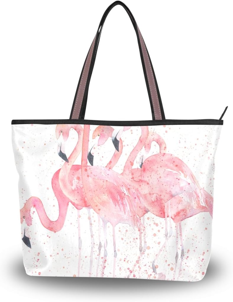 Tote Bags for Women Large Capacity With Zipper Long Handle Canvas Shoulder Bag