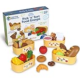 Learning Resources New Sprouts Pick ‘n’ Sort Food Groups, 26 Pieces, Ages 18 Months+, Grocery Store Pretend Play, Play Kitche
