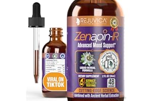 ZENAPIN-IR Rejuvica Health Zenapin IR - Advanced Mood Support Liquid Supplement - Kava Kava, Ashwagandha, Passionflower, Chamomile, B-Vitamins & More