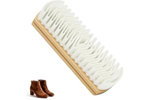 TYDLIG Suede Shoe Brush and Eraser Set, 2025 New Suede Cleaning Brush for Shoes, Bags, Jackets, and Sofas, Wooden Handle Suede Shoe Cleaner, Soft Brush and Stain Eraser for Easy Care (1 Pack)