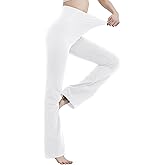 MC&LO Cotton Spandex High Rise Bootcut Flare Yoga Pants Legging(Regular Size/Plus Size) S-4XL