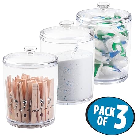 mDesign Waschmittelbox – Behälter für Waschpulver im 3er-Set