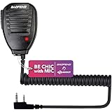 Original Baofeng Mic for Ham Radio Most Wanted Among Baofeng UV-5R Accessories. Shoulder Speaker Compatible with Baofeng bf-f