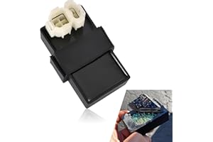 Jewkot 1 PC Car AC Ignitor, GY6 50-150CC Engine 6-pin Plug and Play CDI Ignitor, Automotive Replacement Modification Accessories, Compatible with Most Cars, Scooters, Motorcycles and ATVs (Black)