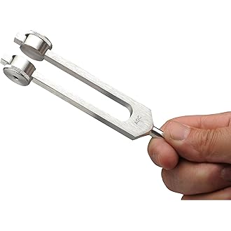 ADC-AD500 256 Hz Medical-Grade Tuning Fork Instrument with Fixed Weights, Non-Magnetic Aluminum Alloy