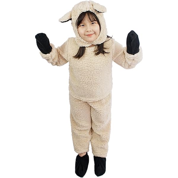 Amazon.com: Villagepageme Kids Sheep Costume Fuzzy Long Sleeve