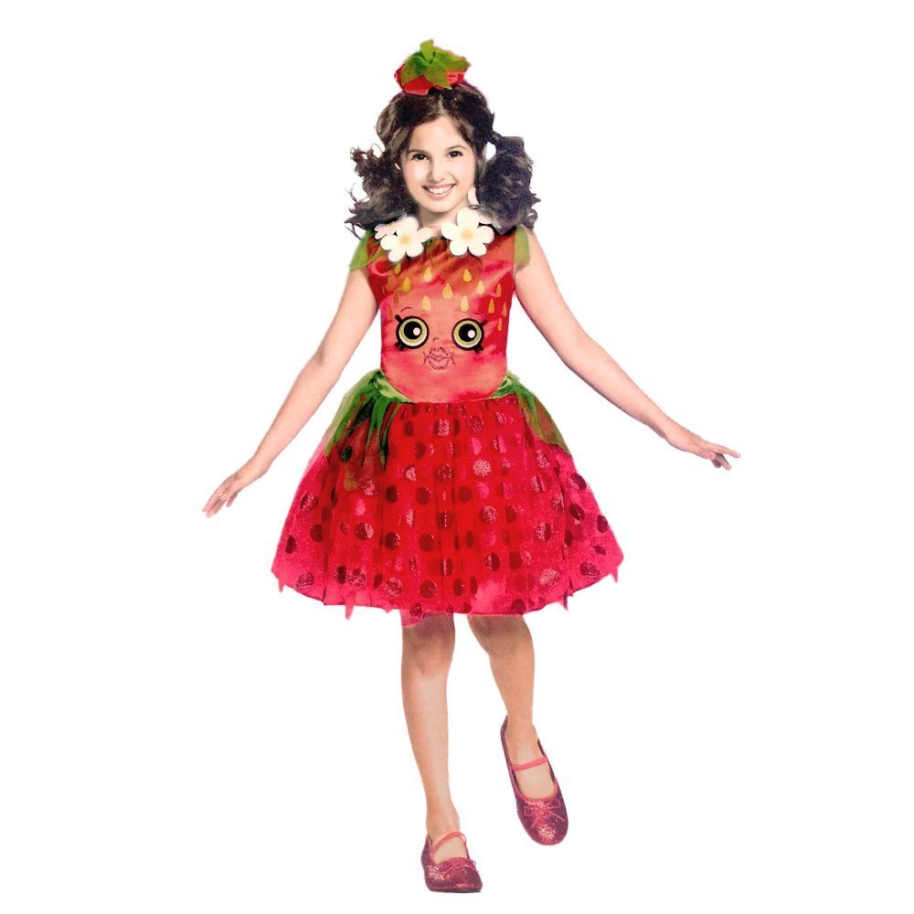 Disguise Shopkins Strawberry Classic Costume, One Color, Small/4-6