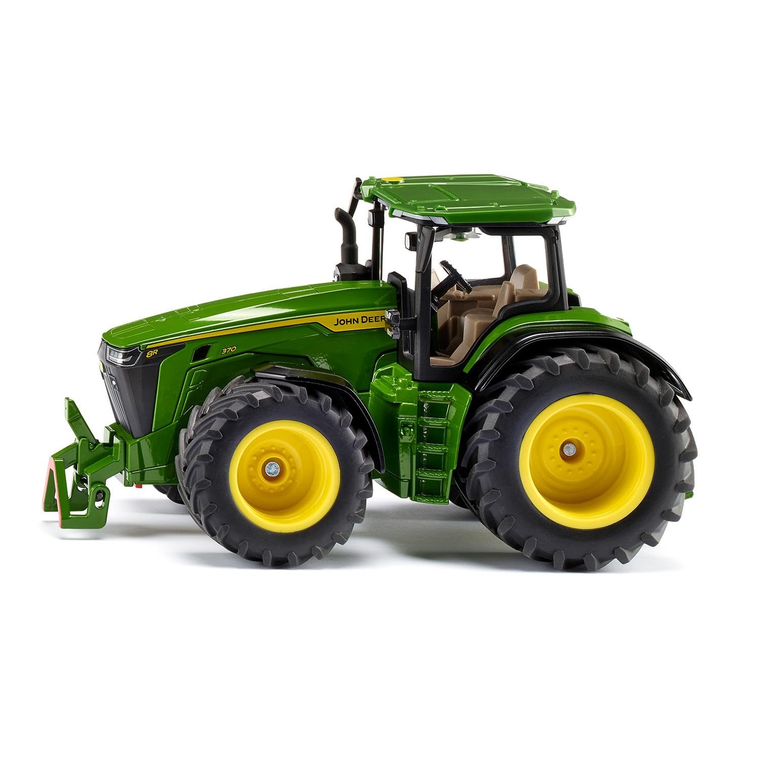 siku 3290, John Deere 8R 370, 1:32, Metal,Plastic, Green, Incl. Front-weight, Openable bonnet
