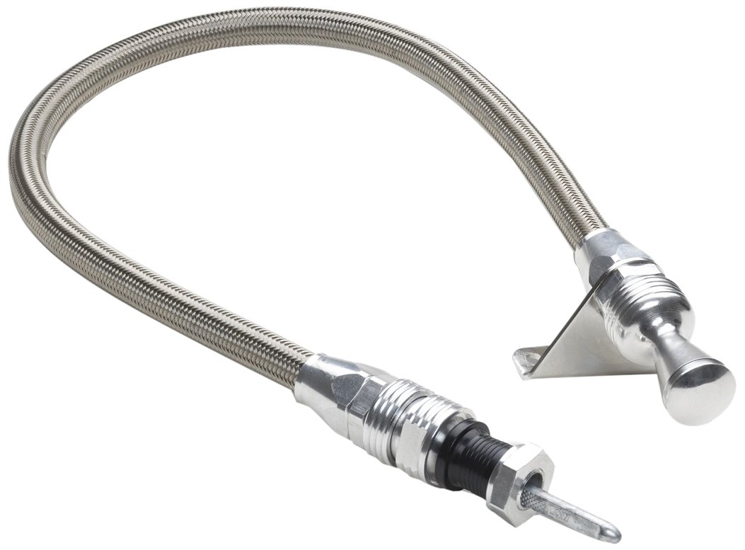 Lokar 1211144 AnchorTight Brite Firewall Mount Transmission Dipstick