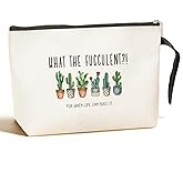 Funny Makeup Bag Gifts for Women Plant Lover Gifts Gardening Gifts for Women Gardeners Housewarming Gifts Unique Gift for Plant Lady Mom Cosmetic Bag Plant Lover Stuff - What The Fucculent