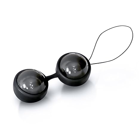 LELO LUNA Beads Noir - Luxuriöse Ben-Wa-Kugeln für Frauen - Kegel Kugeln für einen straffen Beckenboden (Mattschwarz) - 1 Jah