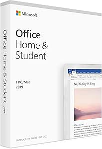 Amazon Com Microsoft Office 19 Home Student Box Pack 1 Pc Mac Office Products