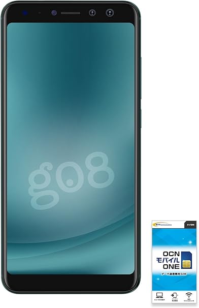 Amazon Gooのスマホ G08 Ocnモバイルone Sim付 データsim ディープ ブリーン スマートフォン本体 通販